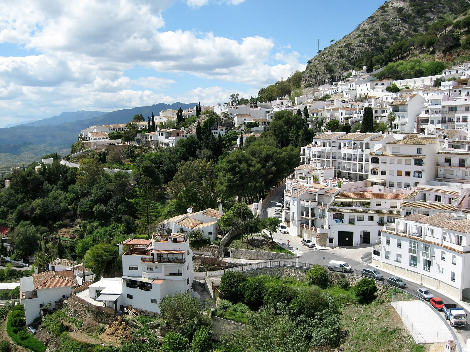 Whitewashed street in Mijas Pueblo