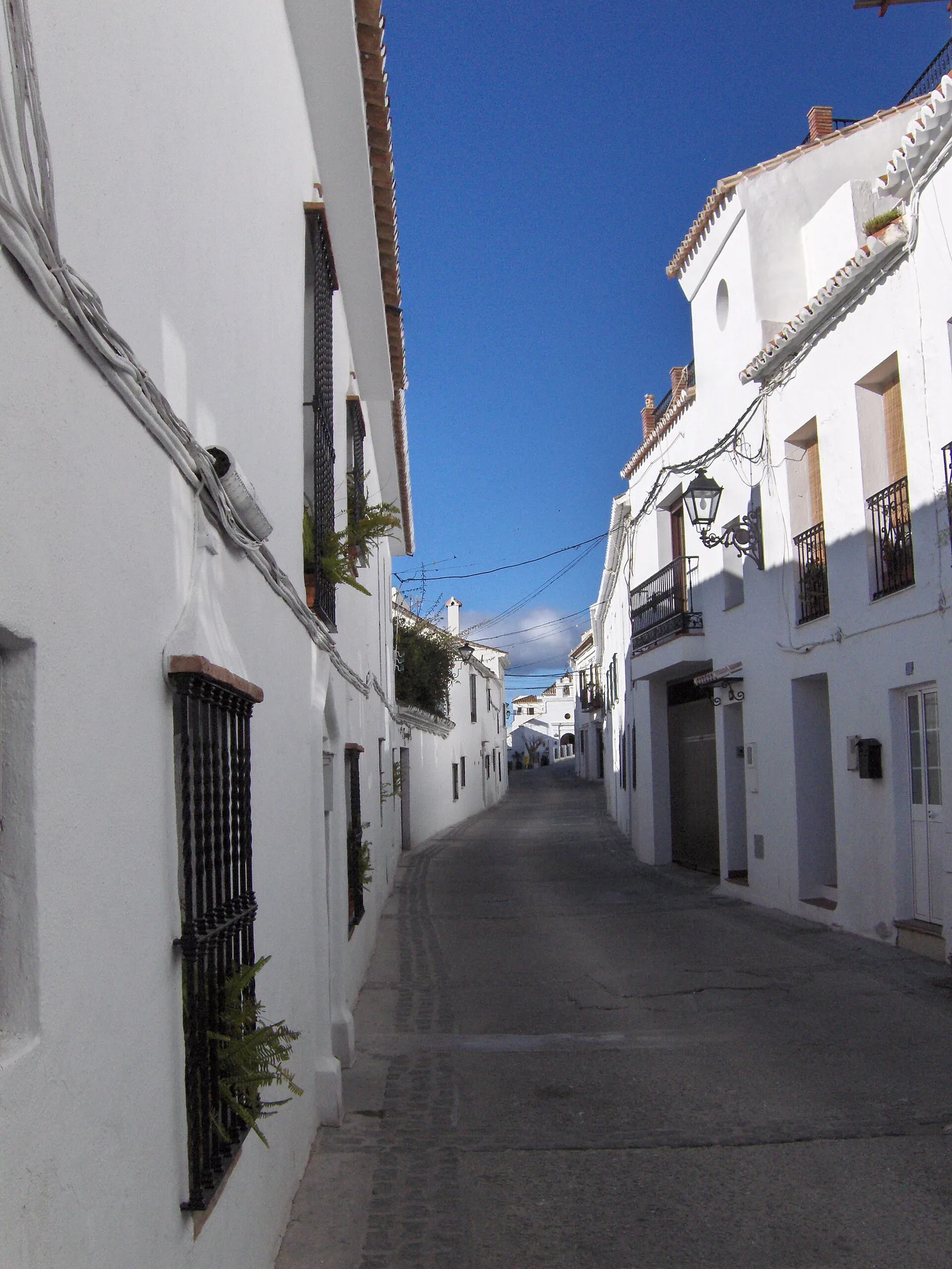 Whitewashed street in Mijas Pueblo