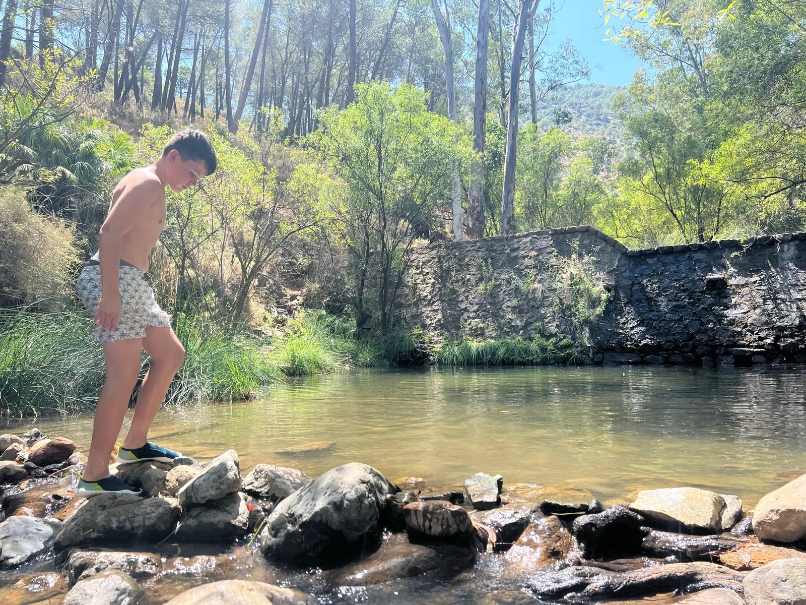 Following the river through the valley